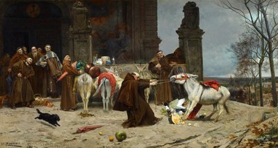 Terugkeer naar het klooster door Eduardo Zamacois y Zabala